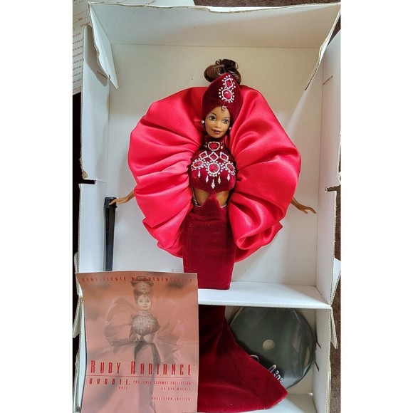 Vintage Barbie 1996 Ruby Radiance Doll Collector Edition Bob Mackie w/ Paperwork - Picture 1 of 8